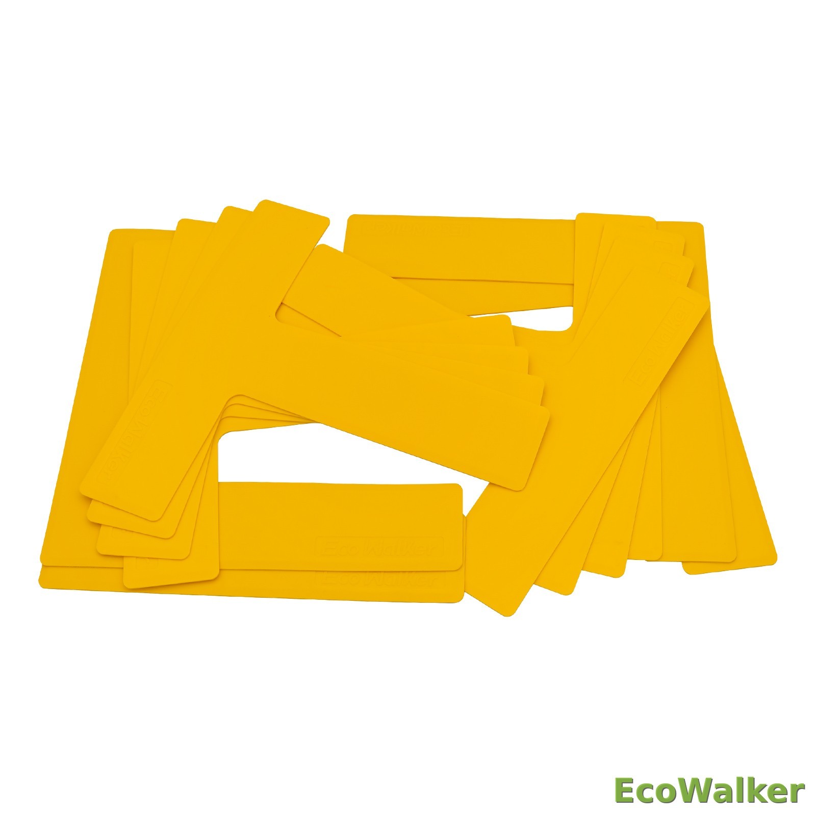 EcoWalker 匹克球场地边界标记条（黄色，18 片装）