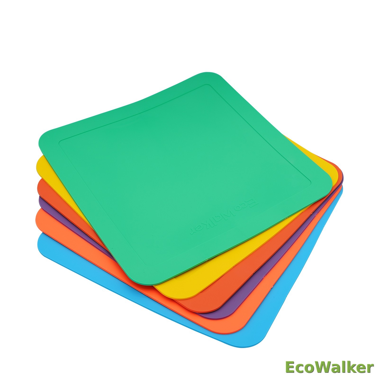 EcoWalker 30 厘米方形点位地标 混色 6 片装