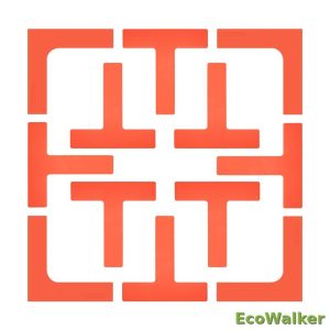 EcoWalker 羽毛球场地边界地标 红色 12 片装