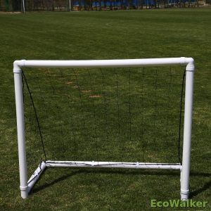 EcoWalker 120CMx100CM 便携式无斜边充气足球门 | 快速组装训练球网