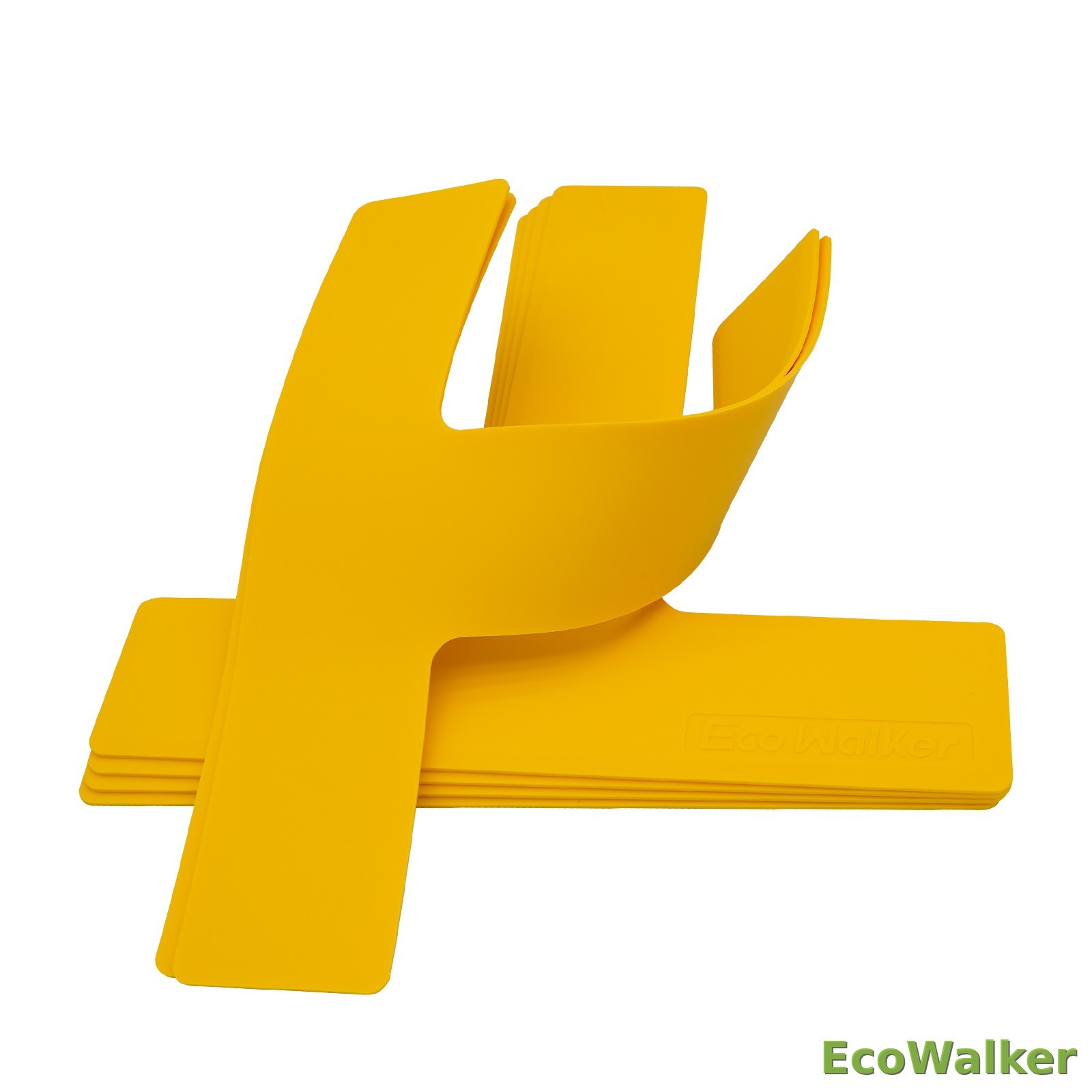 EcoWalker 匹克球场地边界标记条（黄色，18 片装）