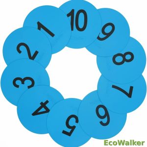 6inch Numbered Spot Markers Flat Floor Spot Non-Sl...