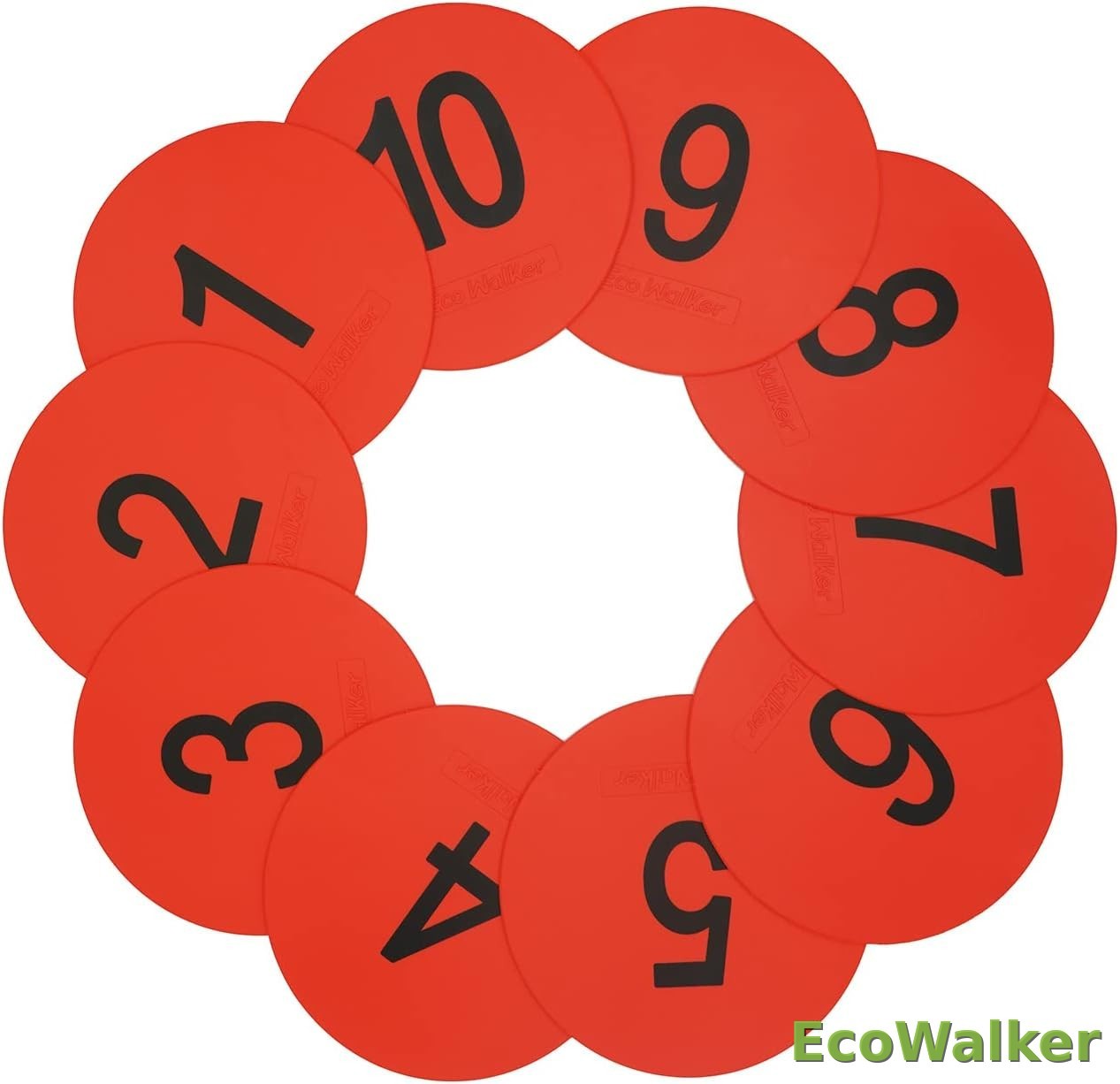 6inch Numbered Spot Markers Flat Floor Spot Non-Sl…