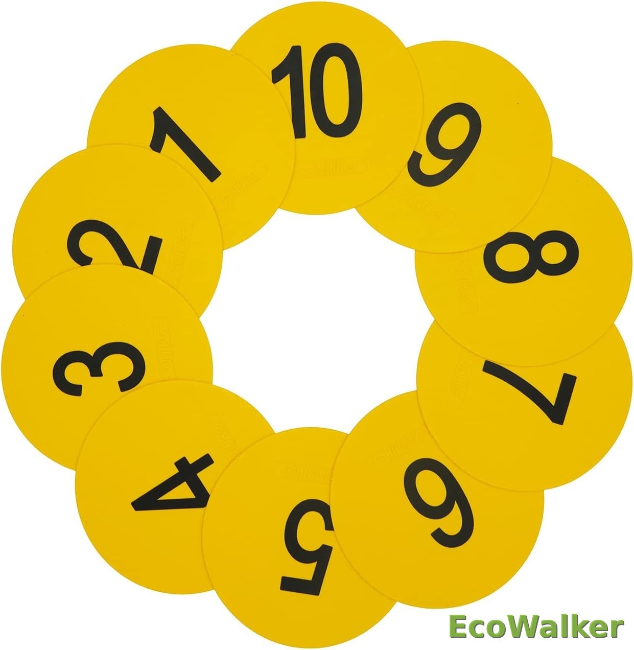 6inch Numbered Spot Markers Flat Floor Spot Non-Sl…