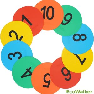 6inch Numbered Spot Markers Flat Floor Spot Non-Sl...