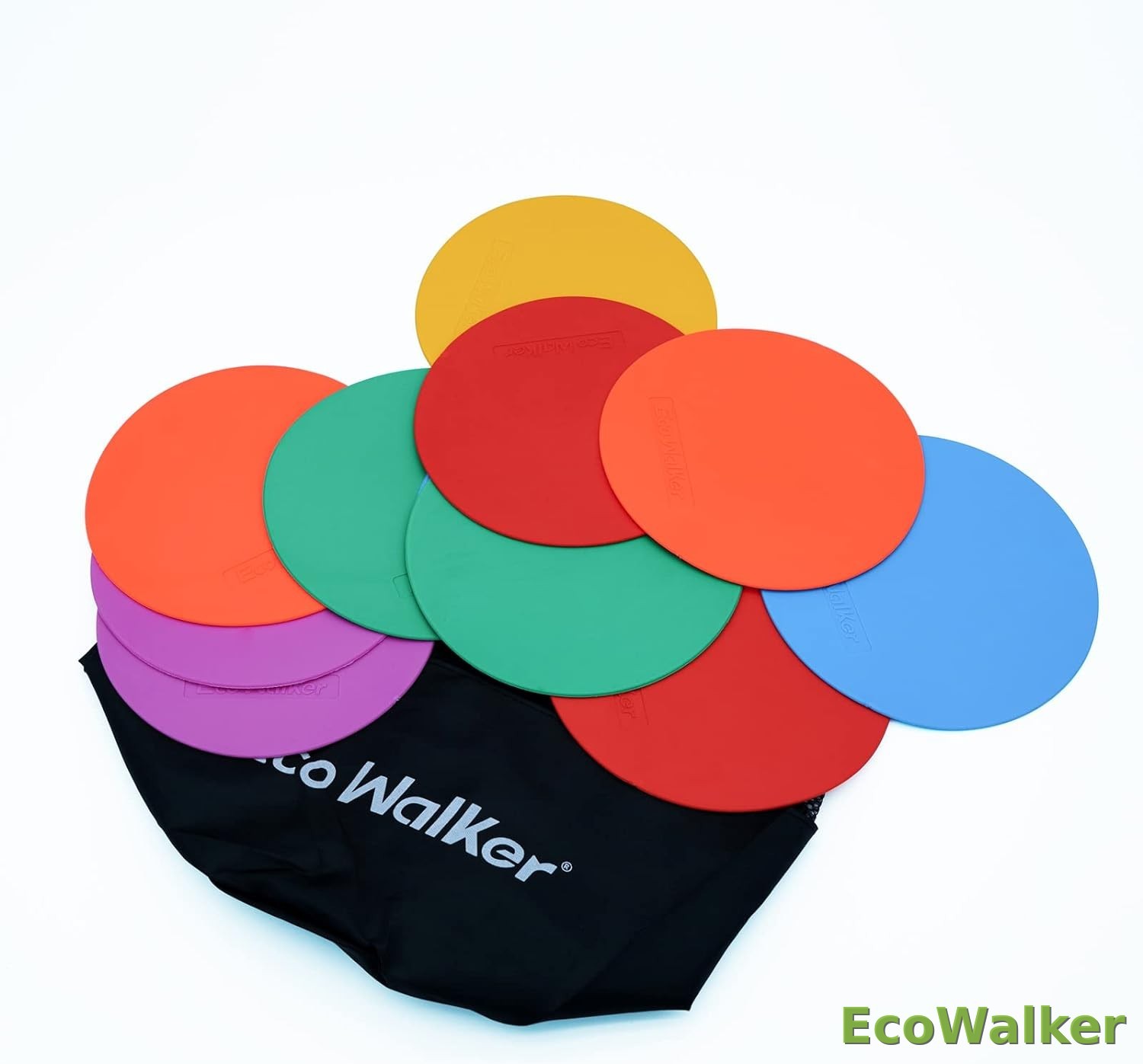 6 Inch Non-Skid Flat Cone Markers – No Hole (Sports Training)