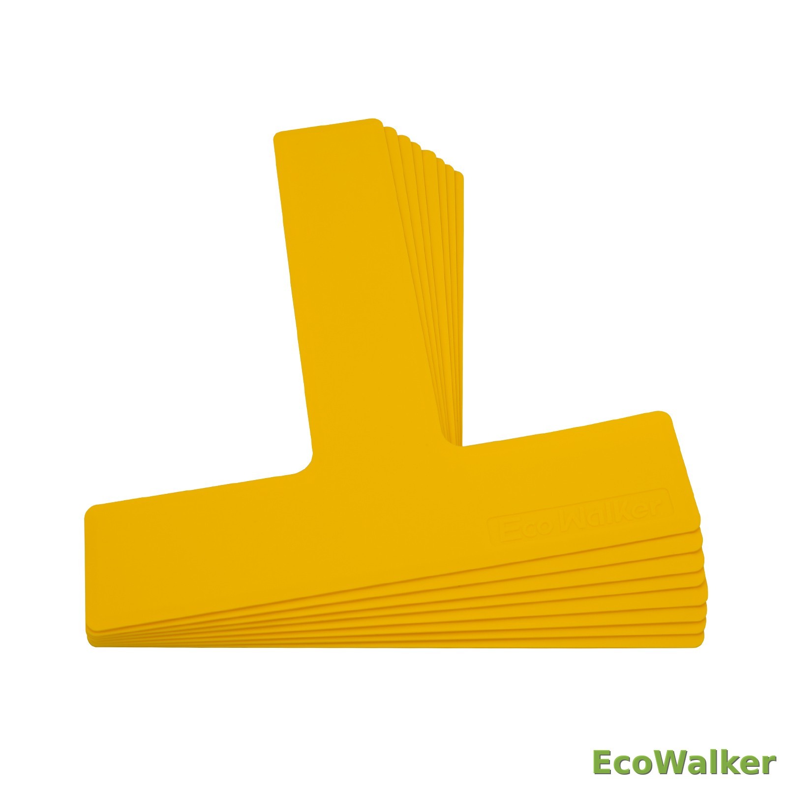 EcoWalker 匹克球场地边界标记条（黄色，18 片装）