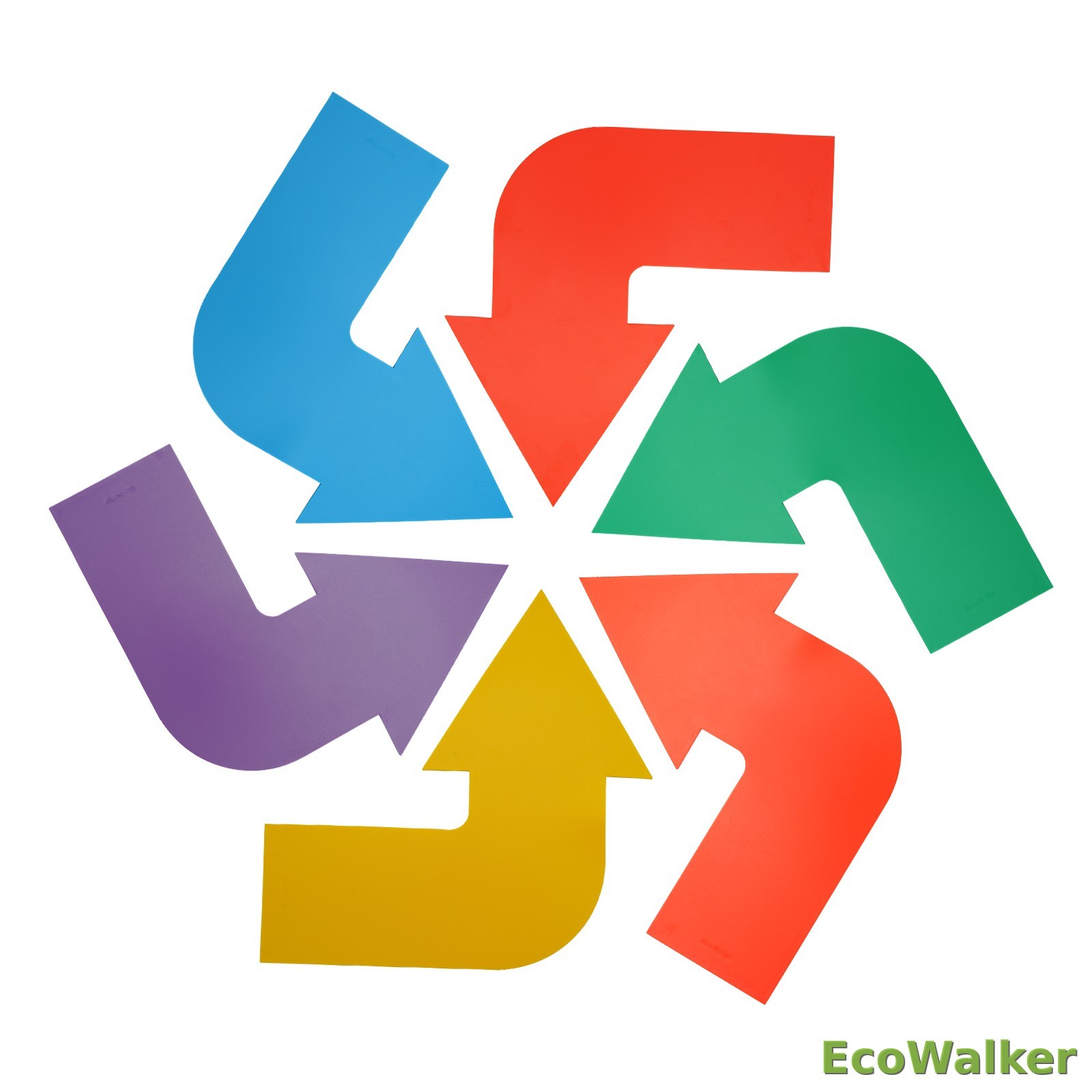 EcoWalker Corner Arrow Direction Markers — Mixed Colors 6-Pack