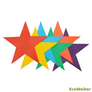 EcoWalker Star Shape Spot Markers — Mixed Colors 6-Pack