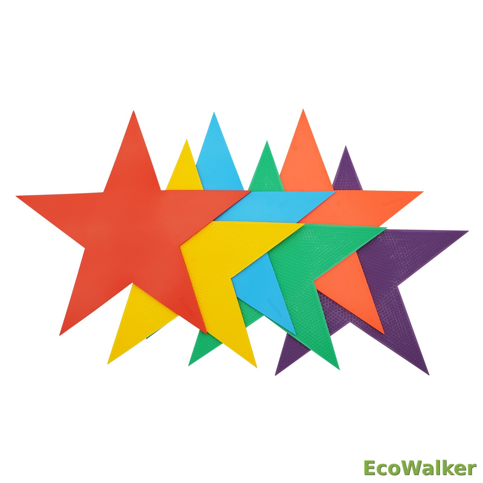 EcoWalker Star Shape Spot Markers — Mixed Colors 6-Pack
