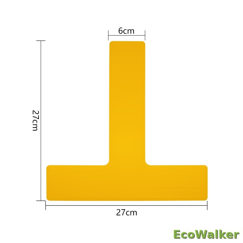 EcoWalker Badminton Court Boundary Markers — Yellow 12-Pack