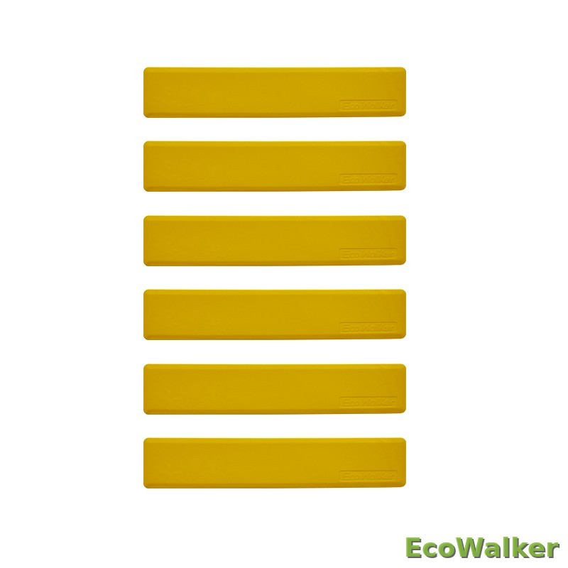 EcoWalker 直线场地标线贴 黄色 10 片装