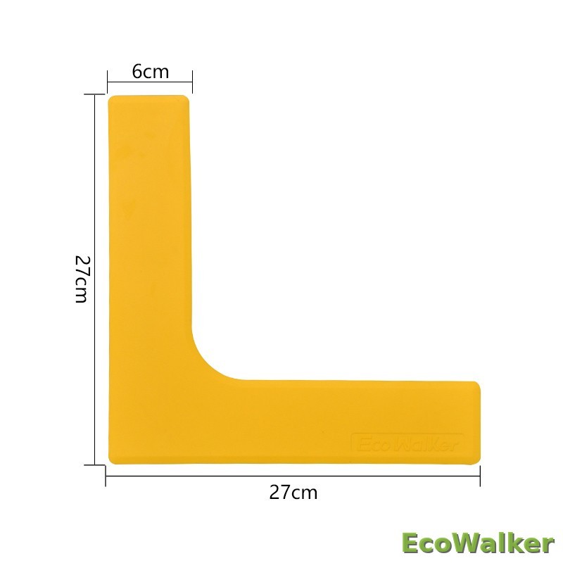EcoWalker Badminton Court Boundary Markers — Yellow 12-Pack
