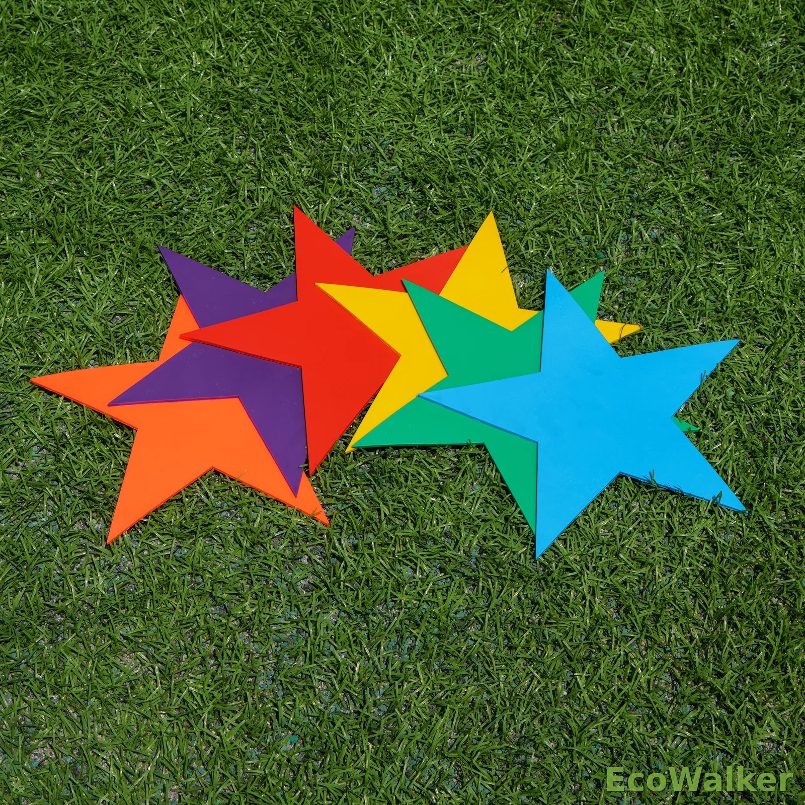 EcoWalker Star Shape Spot Markers — Mixed Colors 6-Pack