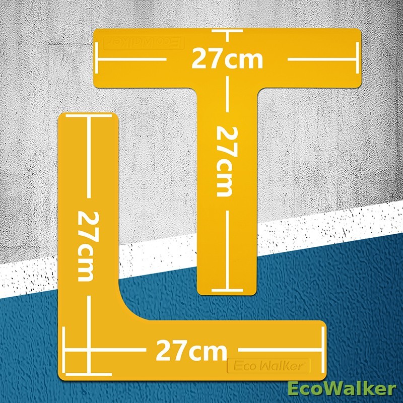 EcoWalker Badminton Court Boundary Markers — Yellow 12-Pack
